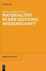 Image for Materialitat in der Editionswissenschaft