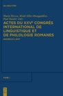 Image for Actes Du Xxve Congr?s International de Linguistique Et de Philologie Romanes