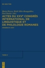 Image for Actes Du Xxve Congr?s International de Linguistique Et de Philologie Romanes. Tome IV