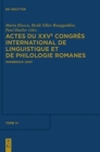 Image for Actes Du Xxve Congr?s International de Linguistique Et de Philologie Romanes. Tome VI