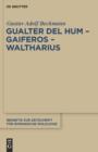 Image for Gualter del Hum - Gaiferos - Waltharius