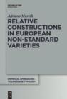 Image for Relative constructions in European non-standard varieties
