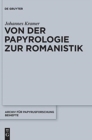 Image for Von der Papyrologie zur Romanistik