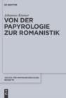 Image for Von der Papyrologie zur Romanistik