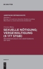 Image for Sexuelle Notigung; Vergewaltigung (§ 177 StGB)