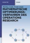 Image for Mathematische Optimierungsverfahren des Operations Research