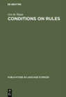 Image for Conditions on Rules: The Proper Balance between Syntax and Semantics : 2