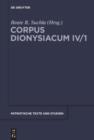 Image for Corpus Dionysiacum