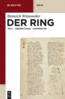 Image for Der Ring: Text - Ubersetzung - Kommentar