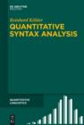 Image for Quantitative Syntax Analysis