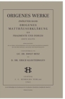 Image for Werke, Band 12/1, Origenes Matthauserklarung III : Fragmente und Indices, Erste Halfte