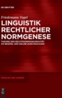 Image for Linguistik rechtlicher Normgenese