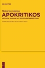 Image for Apokritikos : Kritische Ausgabe mit deutscher Ubersetzung