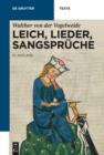Image for Leich, Lieder, Sangspruche