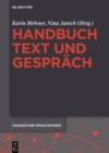 Image for Handbuch text und gesprèach