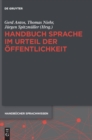 Image for Handbuch Sprache Im Urteil Der ?ffentlichkeit