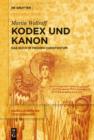Image for Kodex und Kanon: Das Buch im fruhen Christentum
