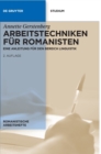 Image for Arbeitstechniken f?r Romanisten