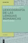 Image for Lexicografia de las lenguas romanicas: Perspectiva historica. Volumen I