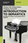 Image for Introduction to semantics: an essential guide to the composition of meaning