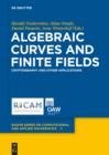 Image for Algebraic Curves and Finite Fields: Cryptography and Other Applications