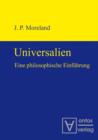 Image for Universalien: Eine philosophische Einfuhrung. Ubersetzt von Sebastian Muders