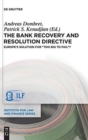 Image for The Bank Recovery and Resolution Directive