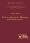 Image for Universality in Set Theories: A Study in Formal Ontology