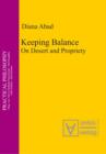 Image for Keeping Balance: On Desert and Propriety