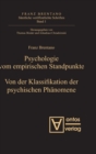 Image for Psychologie vom empirischen Standpunkt. Von der Klassifikation psychischer Ph?nomene