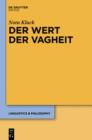 Image for Der Wert der Vagheit : 5