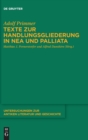 Image for Texte zur Handlungsgliederung in Nea und Palliata