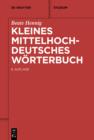 Image for Kleines Mittelhochdeutsches Worterbuch