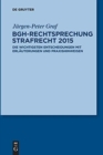 Image for BGH-Rechtsprechung Strafrecht 2015