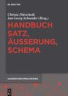 Image for Handbuch Satz, Ausserung, Schema