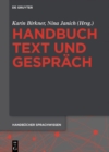 Image for Handbuch Text Und Gespräch