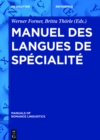 Image for Manuel des langues de specialite