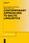 Image for Contemporary approaches to Baltic linguistics : 276