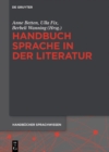 Image for Handbuch sprache in der literatur