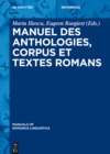 Image for Manuel des anthologies, corpus et textes romans : 7