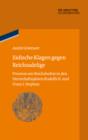 Image for Judische Klagen gegen Reichsadelige: Prozesse am Reichshofrat in den Herrschaftsjahren Rudolfs II. und Franz Stephans