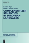 Image for Complementizer semantics in European languages