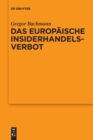Image for Das Europ?ische Insiderhandelsverbot