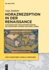 Image for Horazrezeption in Der Renaissance: Strategien Der Horazkommentierung Bei Cristoforo Landino Und Denis Lambin