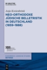 Image for Neo-orthodoxe j?dische Belletristik in Deutschland (1859-1888)