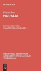 Image for Moralia, Volume V/Fasc 2/Pars 2, Bibliotheca scriptorum Graecorum et Romanorum Teubneriana