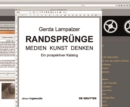 Image for RANDSPRUENGE - Medien Kunst Denken : Ein prospektiver Katalog