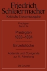 Image for Predigten 1833-1834