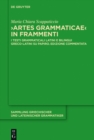 Image for &quot;Artes Grammaticae&quot; in frammenti: I testi grammaticali latini e bilingui greco-latini su papiro. Edizione commentata : 17