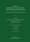 Image for Galeni In Hippocratis Epidemiarum librum II Commentariorum I-III versio Arabica : 5/2,1